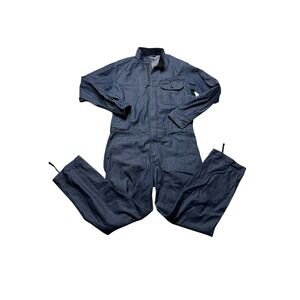 ENGINEERED GARMENTS Racing Suit Blue Denim Corduroy Collar Men's Size XS Blue